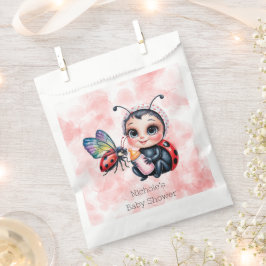 Sacolinha Chá de fraldas Ladybug e Butterfly Girl