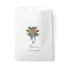 Chá de fraldas Minimalista da Festa de Natal