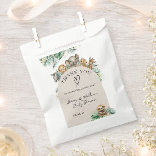 Sacolinha Chá de fraldas Moderno da Selva Animal Safari