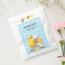 Sacolinha Chá de fraldas Moderno de Bolhas de Borracha Ducky