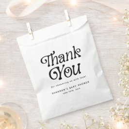 Sacolinha Chá de fraldas Retroativo Mínimo Preto e Branco Ob