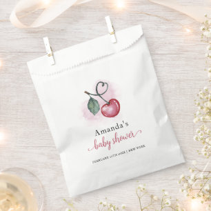 Sacolinha Chá de fraldas Rustic Cherry Sweetheat