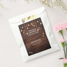 Sacolinha Chá de fraldas Rustic Twinkle Twinkle Little Star