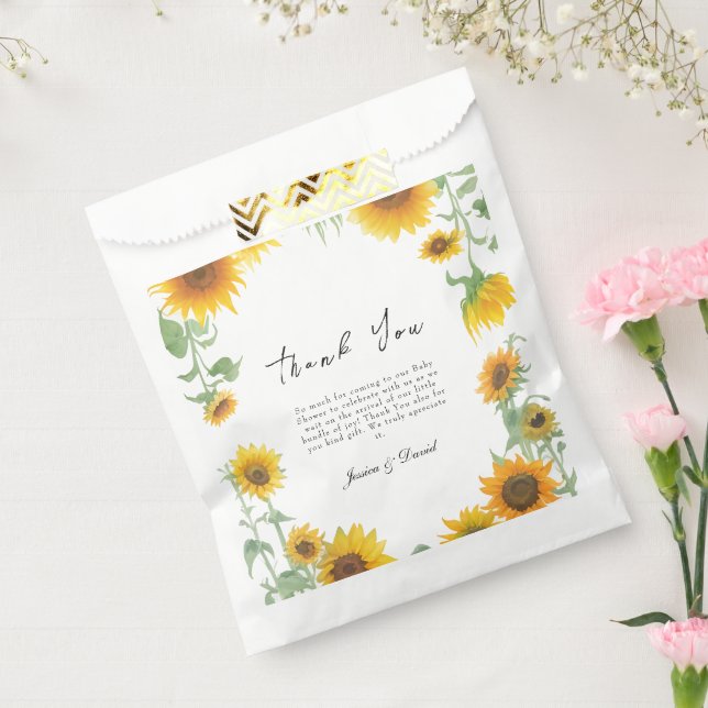 Sacolinha Chá de fraldas Sunny Amarelo Elegante (Selado)