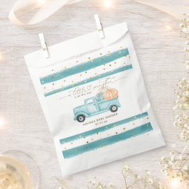 Sacolinha Chá de Menino de Queda Moderna Minimalista da Abób