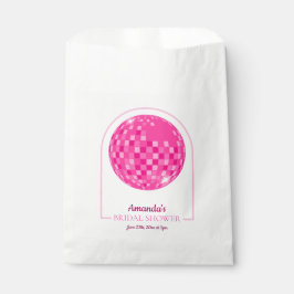 Sacolinha Chá de Noiva Boogie Disco Rosa Choque