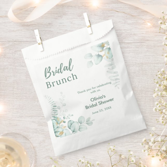 Sacolinha Chá de Noiva Brunch & Bubbly Eucalipto Botânico (Cortado)