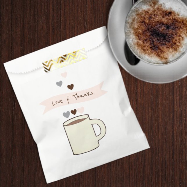Sacolinha Chá de Noiva de Café (Criador carregado)