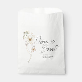 Sacolinha Chá de Noiva de Flor Silvestre Aquarela