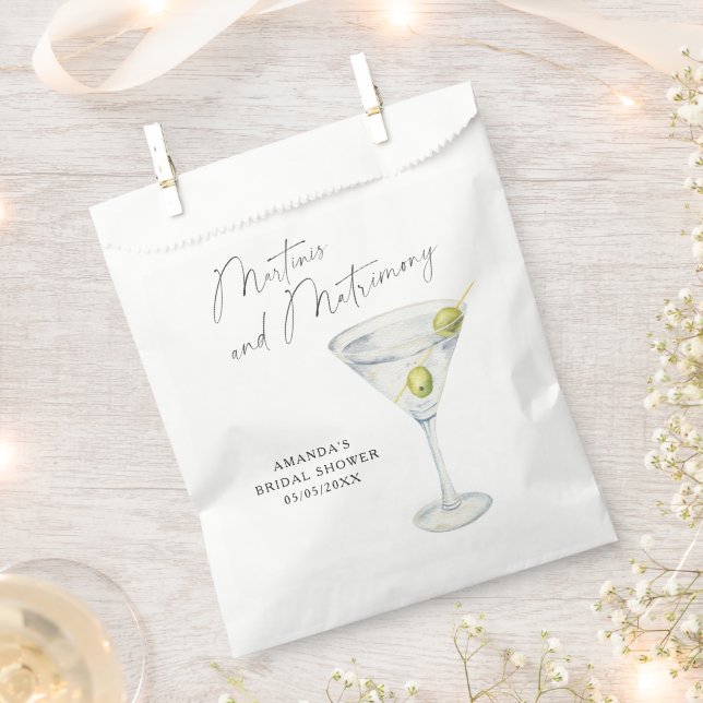 Sacolinha Chá de noiva de Martinis e Matrimônio  (Cortado)