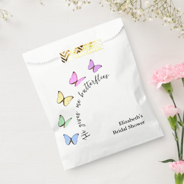 Sacolinha Chá de Noiva Ele Me Dá Borboletas no Estômago (Selado)