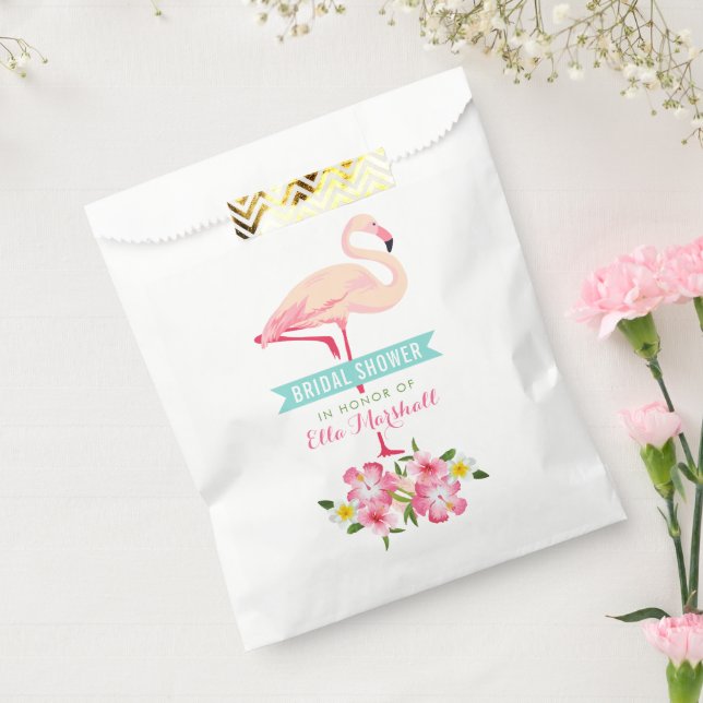 Sacolinha Chá de Noiva Flamingo Rosa Tropical (Selado)