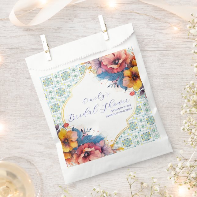 Sacolinha Chá de panela de Arte Elegante Mediterrânica (Cortado)