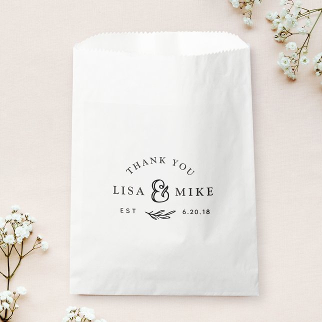 Sacolinha Chá de panela de Casamento Botânico Rustic (Criador carregado)