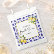 Chá de panela de Limão Azulejo do Mediterrâneo azu