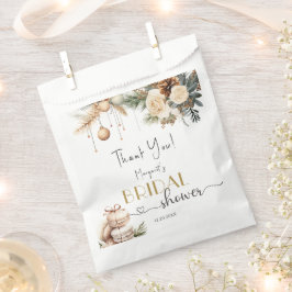 Sacolinha Chá de panela de Natal Boho Winter Floral