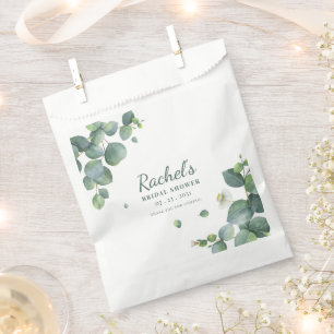 Sacolinha chá de panela Eucalyptus Greenery Fa Personalizad