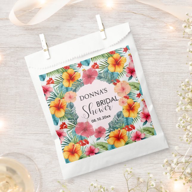 Sacolinha Chá de panela Exótico Floral Havaiano (Cortado)