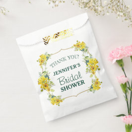 Sacolinha Chá de panela Floral Primavera Amarelo Fresco Obri