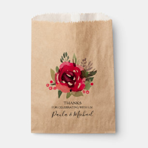 Sacolinha Chá de panela Floral Quente-Rosa Aquoso