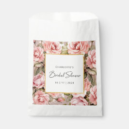 Sacolinha Chá de panela Floral Rosa Blush