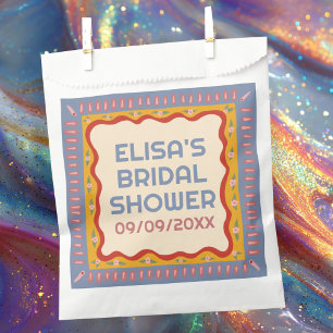 Sacolinha Chá de panela PERSONALIZADO do Retro Boho Fun