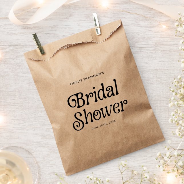 Sacolinha Chá de panela Retroativo Mínimo Preto e Branco (Cortado)