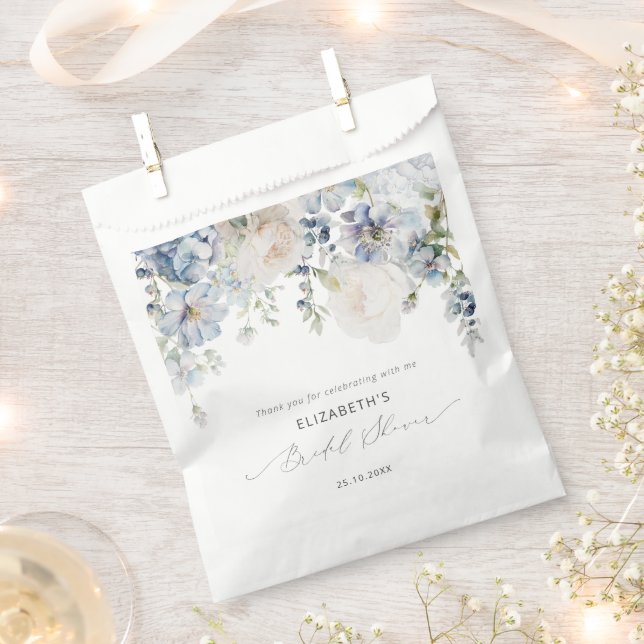 Sacolinha Chá de panela Rosa Azul e Azul Moderno (Cortado)