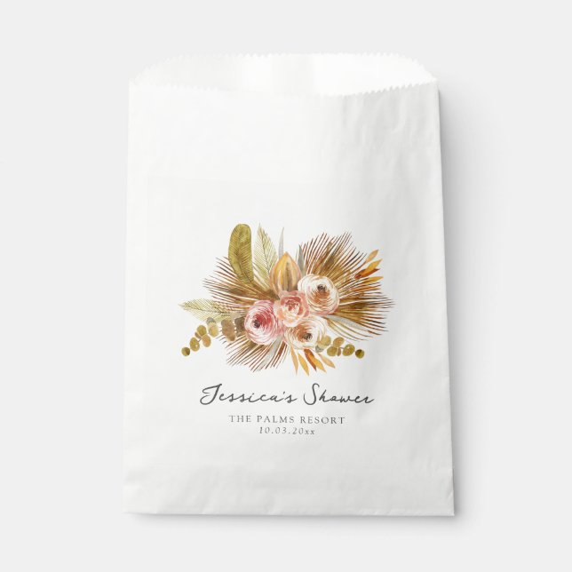 Sacolinha Chá de panela Tropical Floral Vintage (Frente)