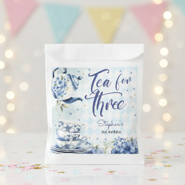 Sacolinha Chá para três, terceiro aniversário para crianças