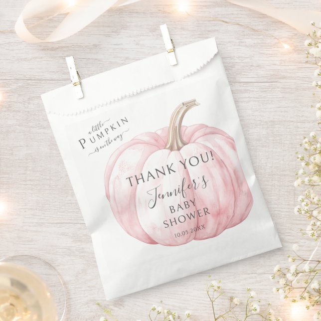 Sacolinha Chá Simples De Menina De Abóbora Rosa (Cortado)