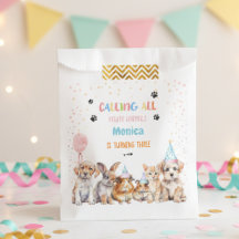 Chamando todos os animais de festa de aniversário