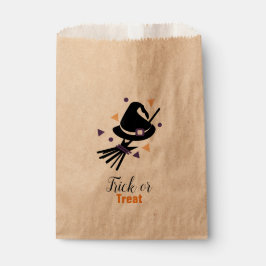 Sacolinha Chapéu de Bruxa Fofo de Halloween & Confetes de Va