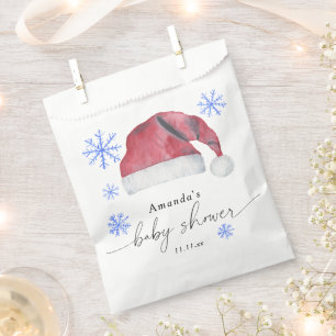Sacolinha Chapéu de Papai Noel - chá de bebê