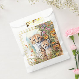 Sacolinha Cheetah Baby e mamãe