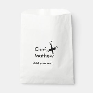 Sacolinha Chef cozinheiro adicionar nome texto homens cozinh