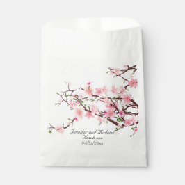 Sacolinha Cherry Blossoms Casamento Personalizar Obrigado