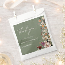 Chic Boho Wildflower Rustic Sage Casamento Verde