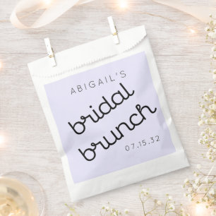 Sacolinha Chic Minimal Lavender Mod Script Brunch