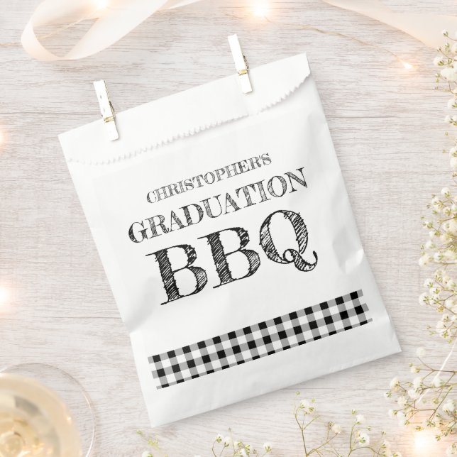 Sacolinha Churrasco de Formatura Gingham (Cortado)
