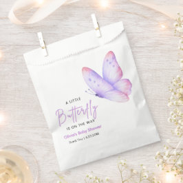 Sacolinha Chuva de Bebê Borboleta Um Pouco Rosa Roxo