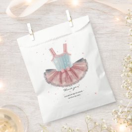 Sacolinha Chuva de Bebê Brilho e Tutu Azul e Rosa Moderno