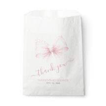 Chuva de Bebê Coquette Elegante Obrigada Arco Rosa