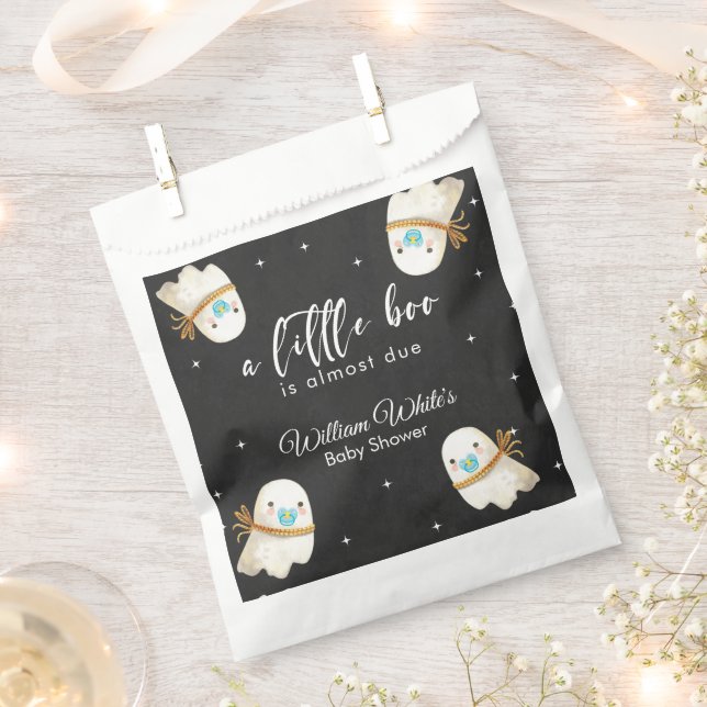 Sacolinha Chuva de Bebê Fantasma de Halloween Outono Bebê (Cortado)