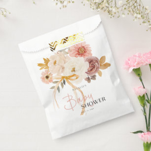 Sacolinha Chuva de Bebê Floral de Outono Suave de Primavera
