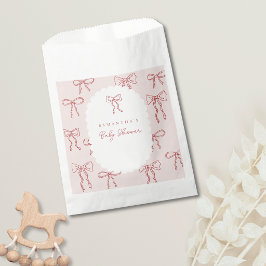 Sacolinha Chuva de Bebê Menina Boho Arcos Vermelhos Desenhad