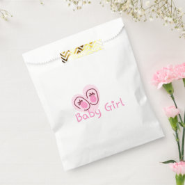 Sacolinha Chuva de Bebê Menina Sapatinhos Rosa