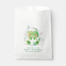 Sacolinha Chuva de Bebê Menino Aquarela Fofa Ovo de Dinossau