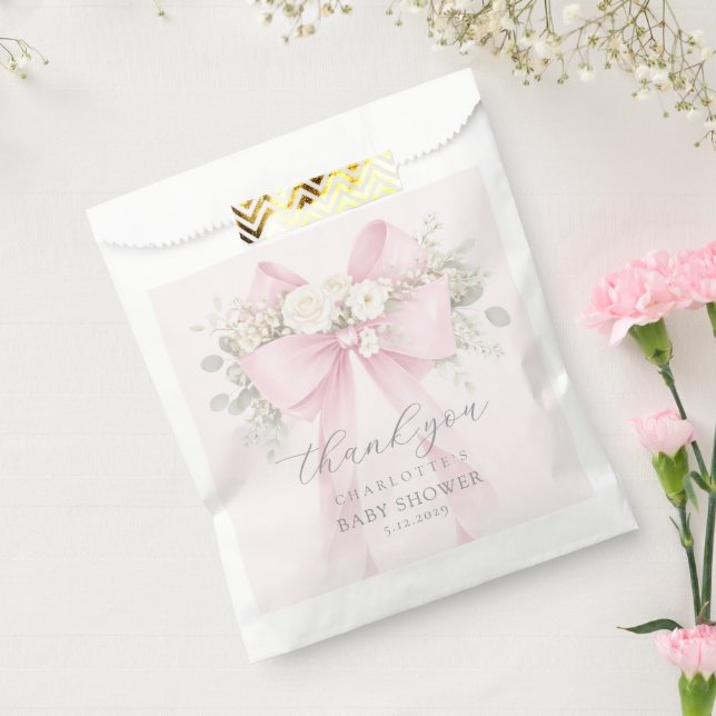 Sacolinha Chuva de Bênçãos Baby Shower Obrigado Eucalipto Ar (Selado)
