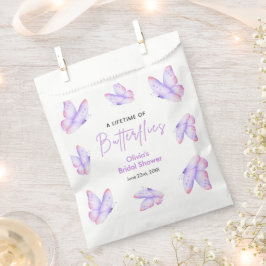 Sacolinha Chuva de Borboletas no Chá de Noiva Roxo Vitalício